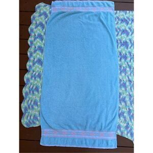 Vintage 1980s Bacara by Santens Bath Towel